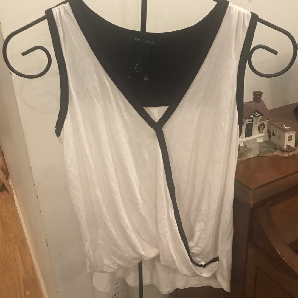 🌼3/$30🌼 WHBM Cream Black Top XS